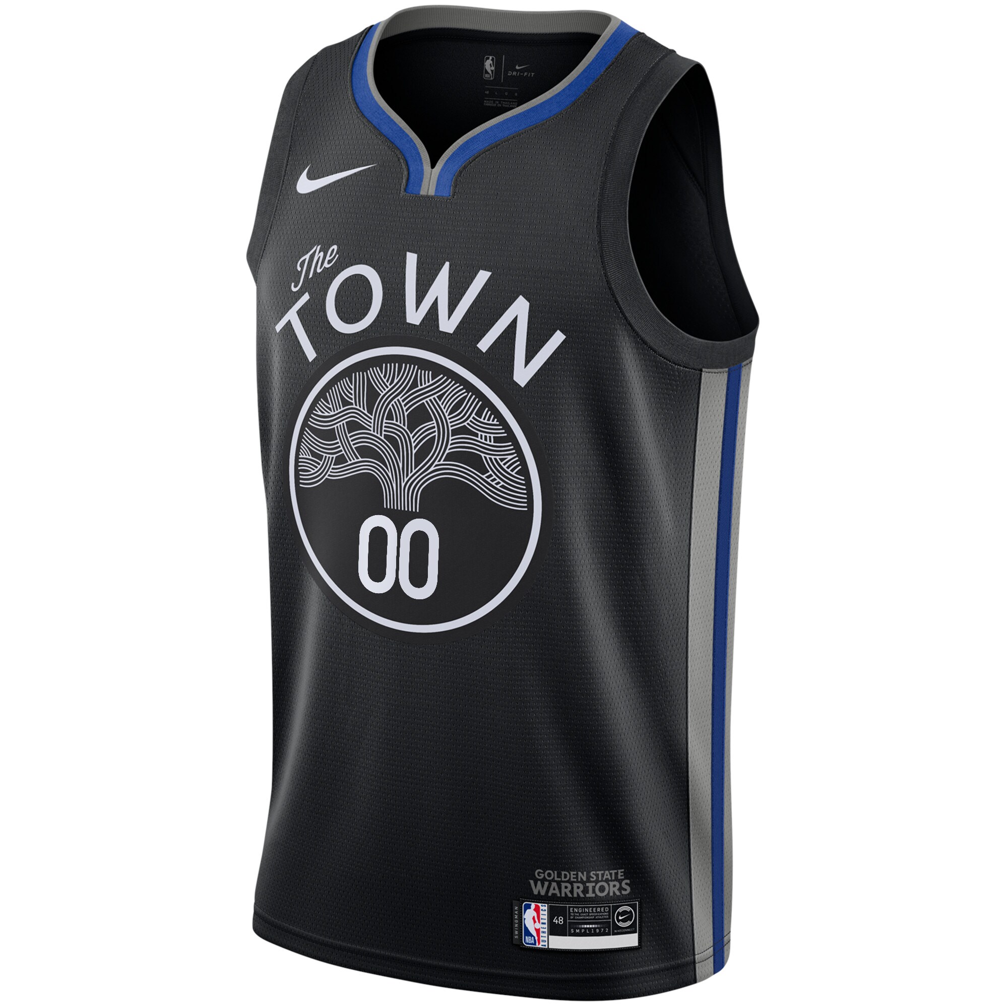 Golden State Warriors Nike 2019/20 Custom Swingman Jersey Black - City Edition - vstockx