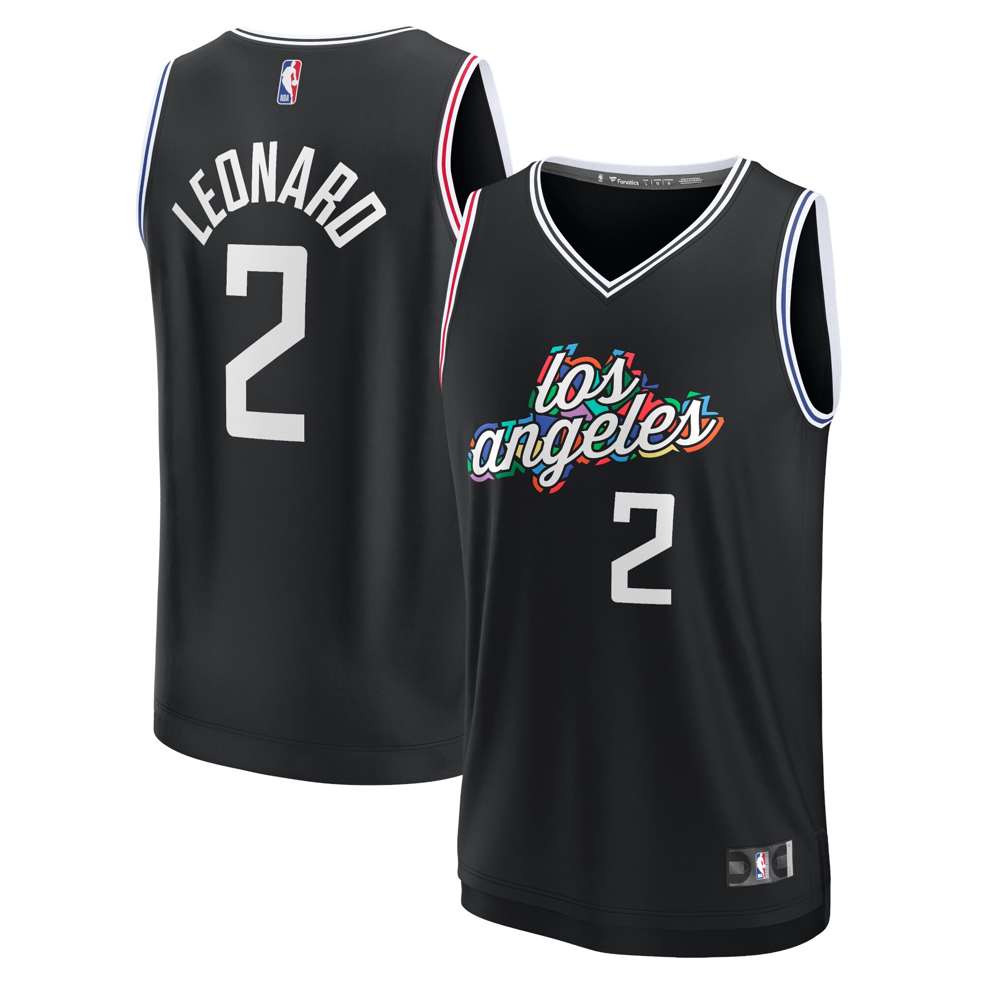 Kawhi Leonard LA Clippers Fanatics Branded 2022/23 Fastbreak Jersey - City Edition - Black - vstockx