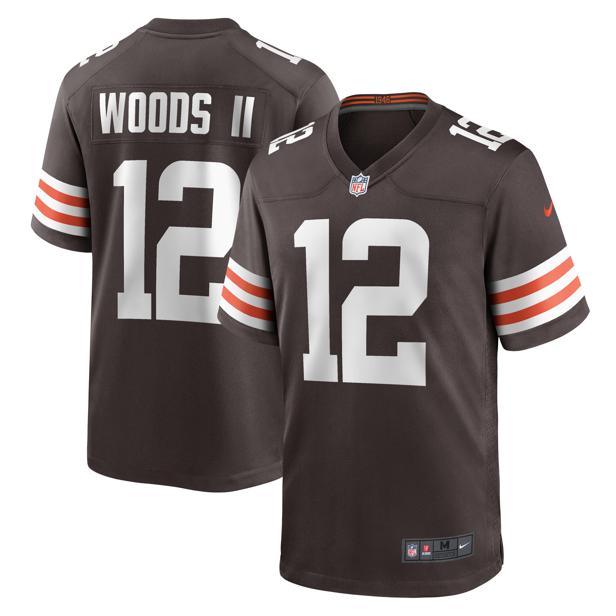 Michael Woods II Cleveland Browns Nike Game Player Jersey - Brown - vstockx