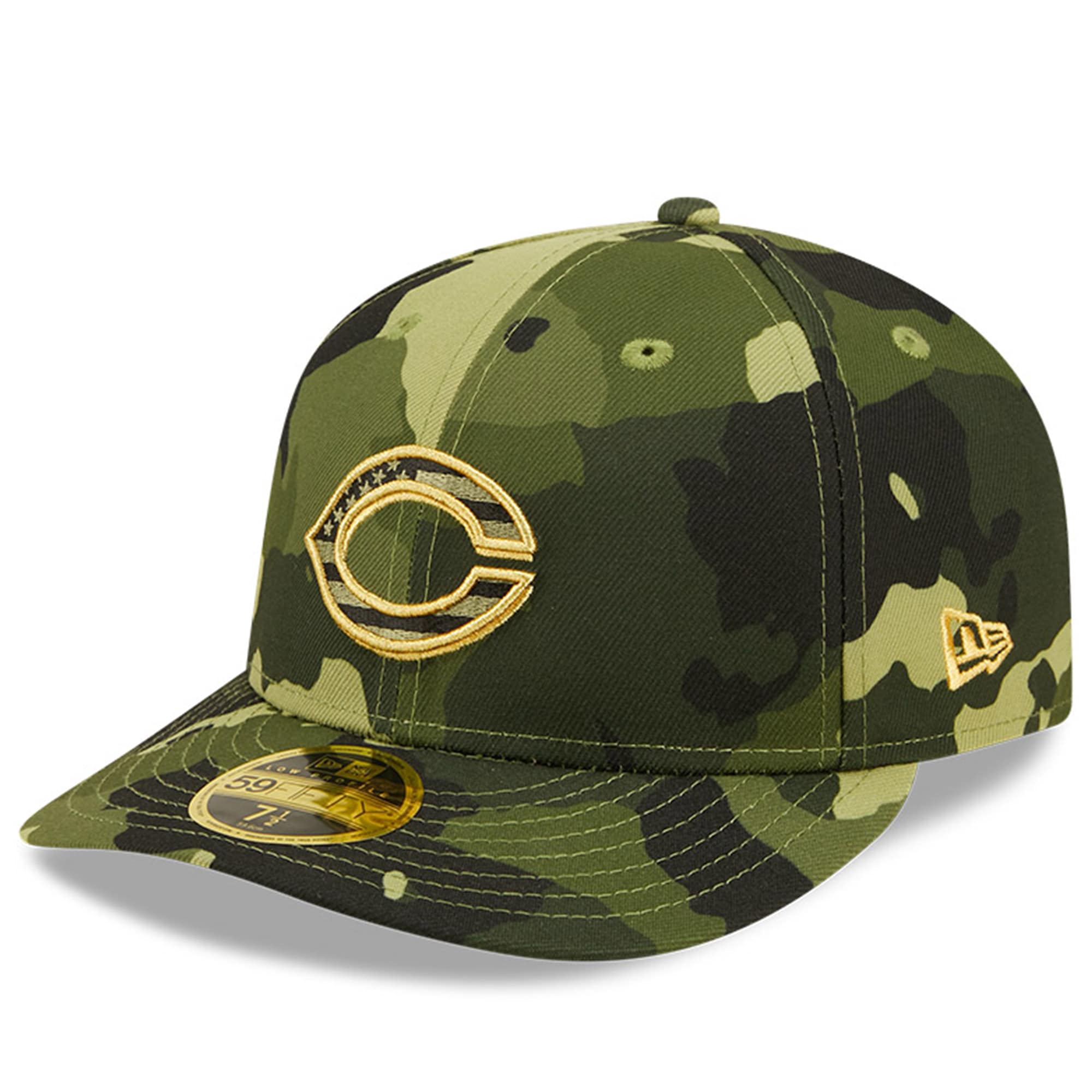 Cincinnati Reds New Era 2022 Armed Forces Day On-Field Low Profile 59FIFTY - Camo - vstockx