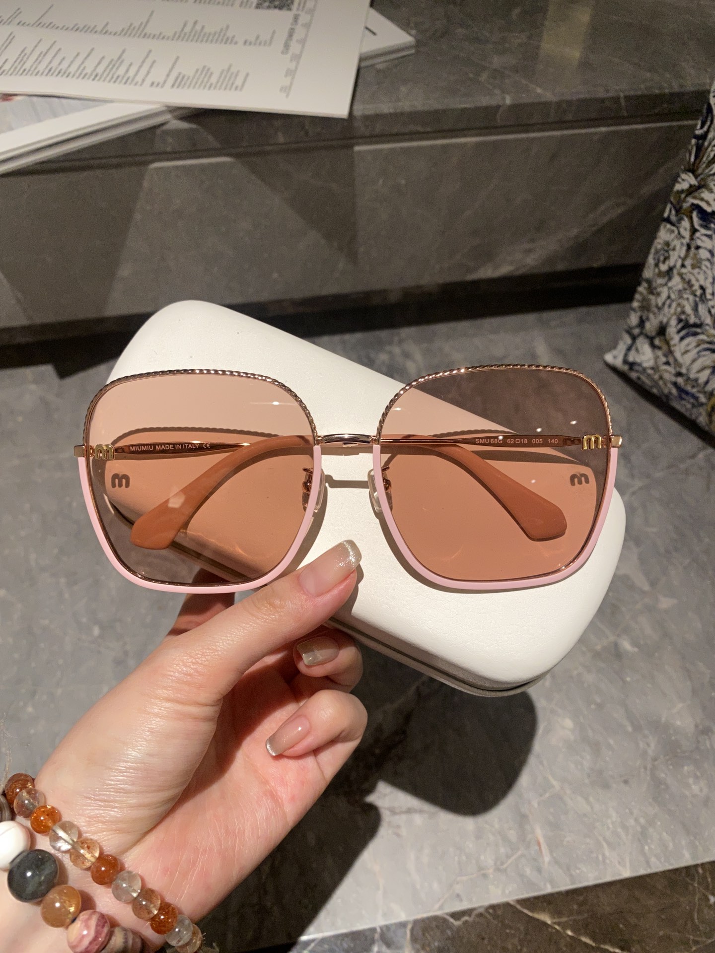 sunglasses Miu Miu MODEL:SMU67G SIZE��62 18-140 - vstockx