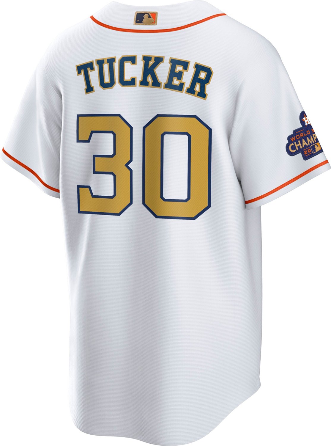 Nike Men's Houston Astros Tucker Gold Replica Jersey - vstockx