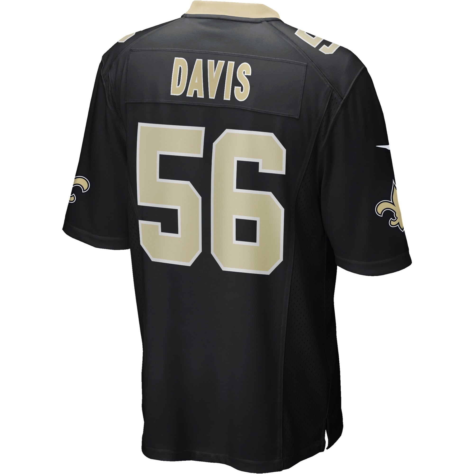 Men's Nike Demario Davis Black New Orleans Saints Game Jersey - vstockx