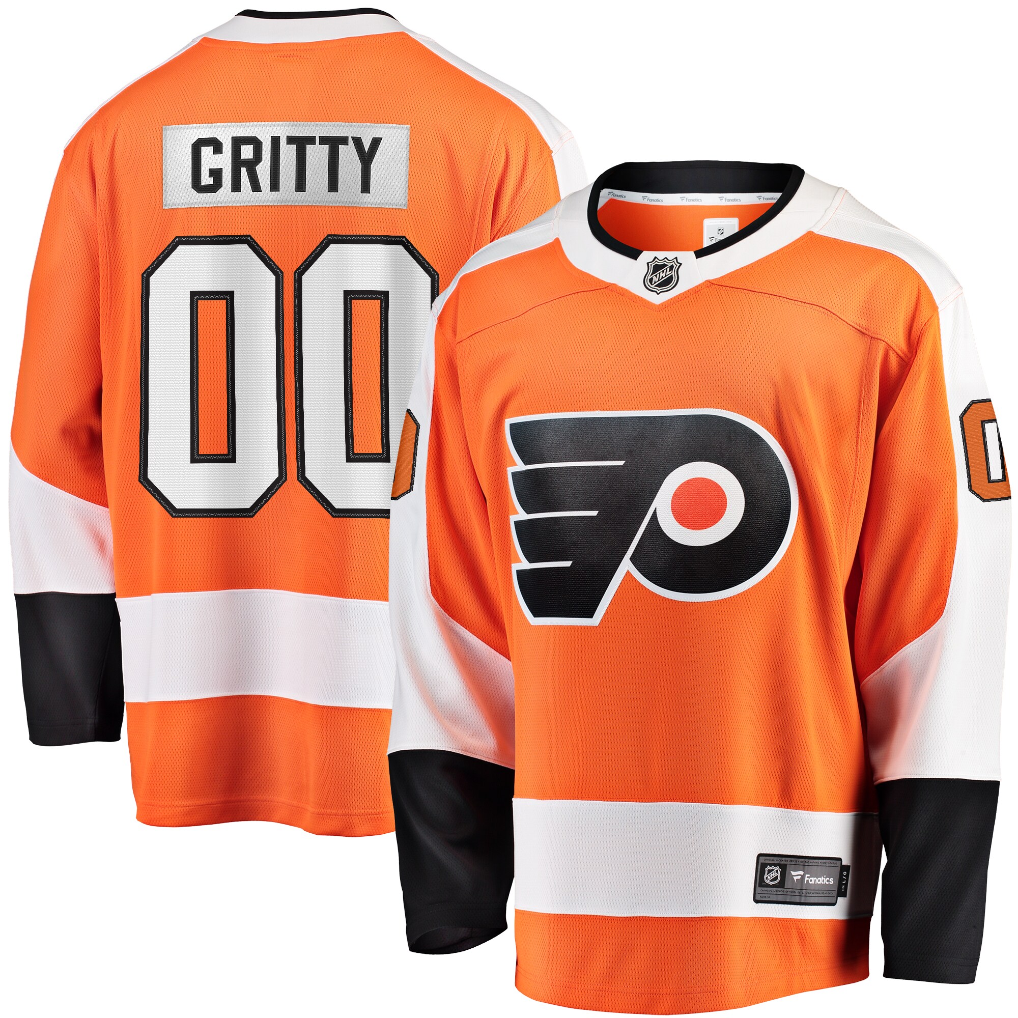 Gritty Philadelphia Flyers Fanatics Branded Breakaway Player Jersey - Orange - vstockx