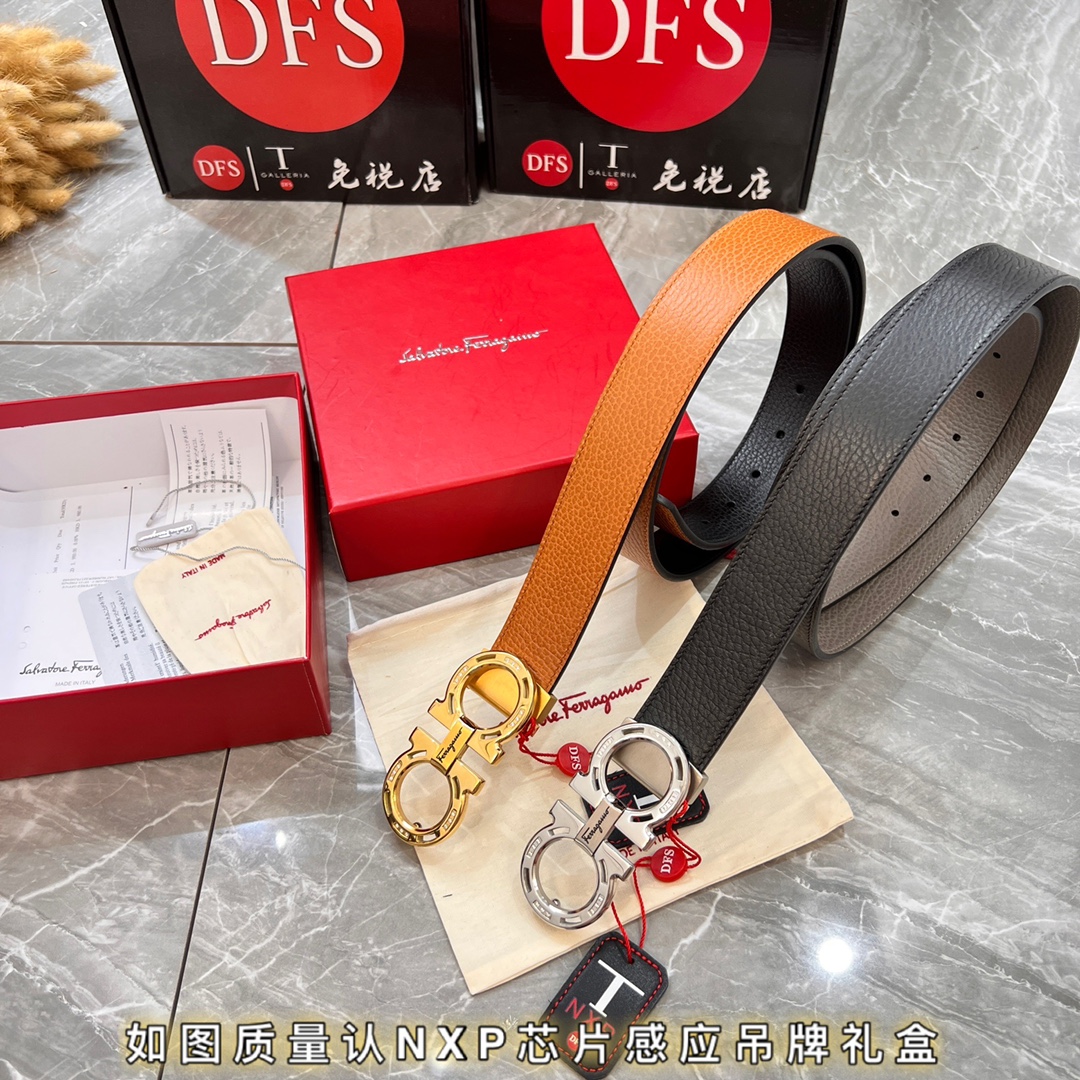 Streetwear Belt Ferragamo 319809 size:3.5cm - vstockx