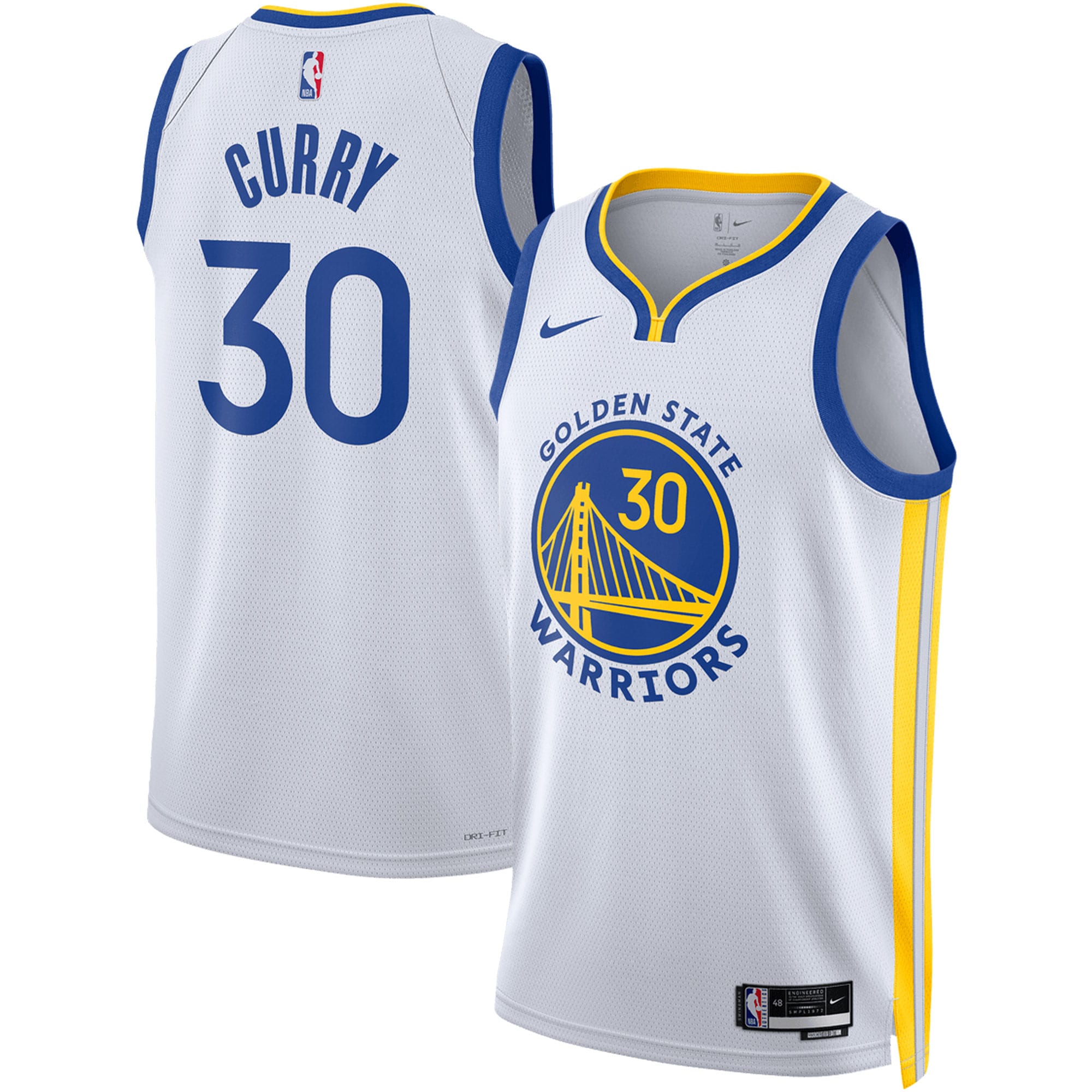 Stephen Curry Golden State Warriors Nike Unisex Swingman Jersey - Association Edition - White - vstockx