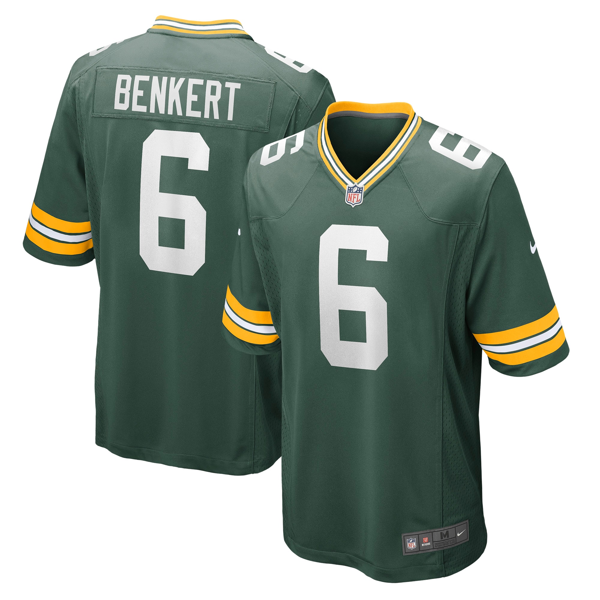 Kurt Benkert Green Bay Packers Nike Player Game Jersey - Green - vstockx