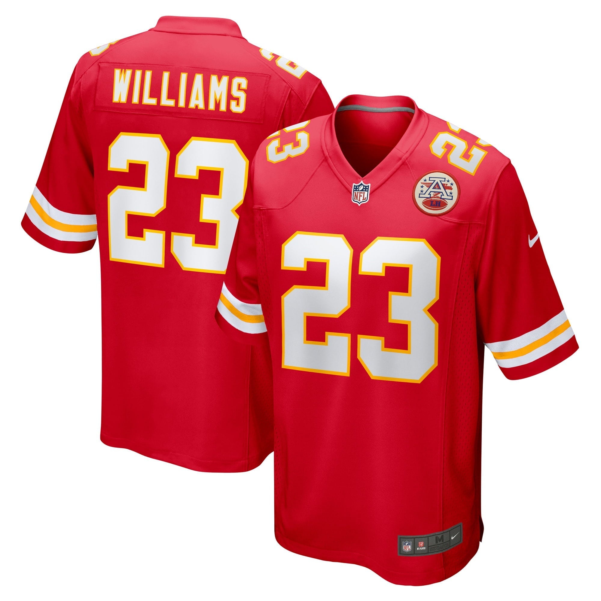 Men's Nike Joshua Williams Red Kansas City Chiefs Game Player Jersey - vstockx