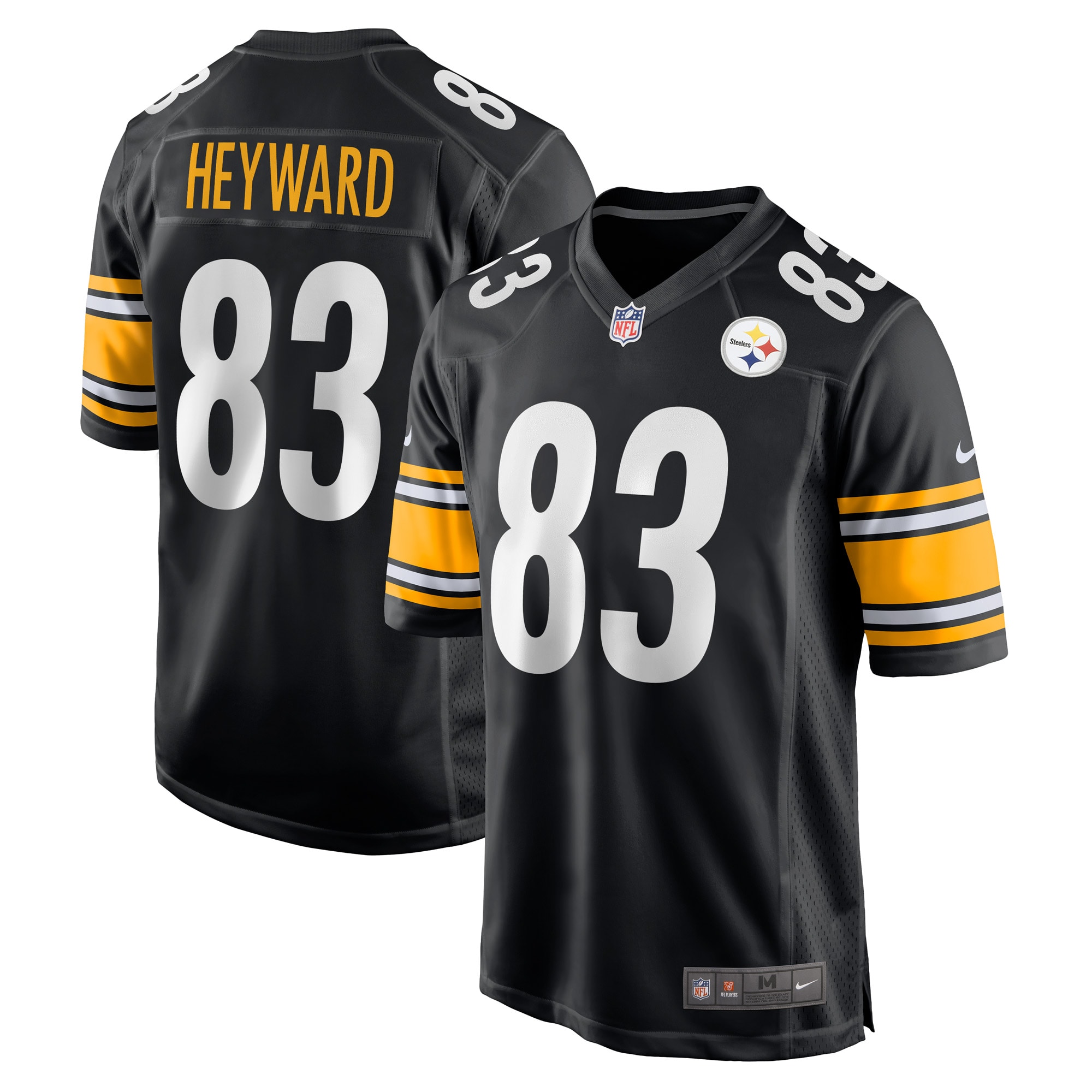 Connor Heyward Pittsburgh Steelers Nike Game Player Jersey - Black - vstockx