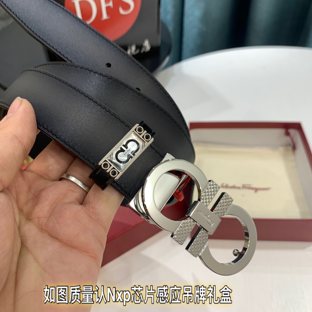 Streetwear Belt Ferragamo 319425 size:3.5cm - vstockx