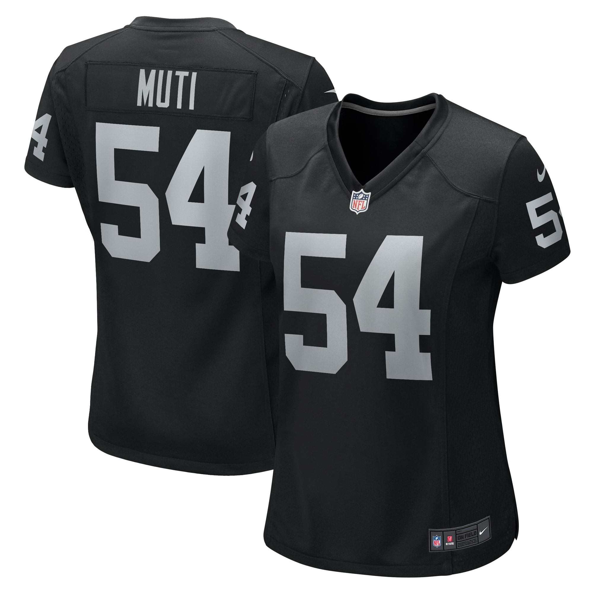 Netane Muti Las Vegas Raiders Nike Women's Team Game Jersey - Black - vstockx