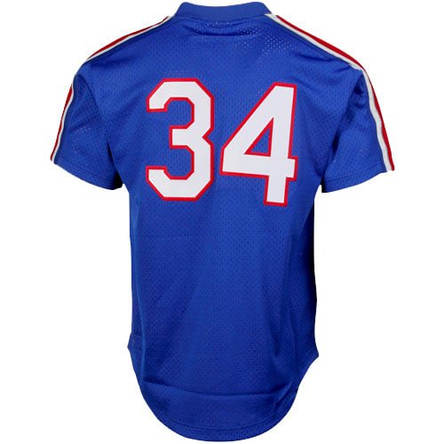 Men's Mitchell & Ness Nolan Ryan Royal Texas Rangers 1989 Authentic Cooperstown Collection Mesh Batting Practice Jersey - vstockx