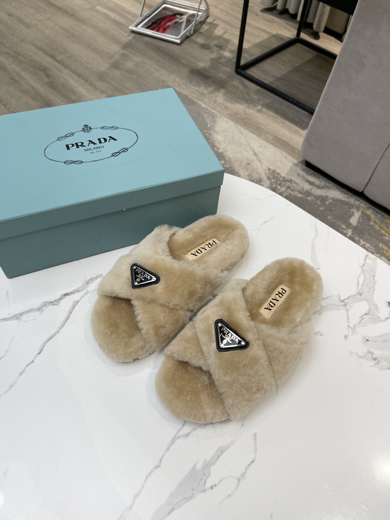 Prada Flat Sandals 2 - vstockx