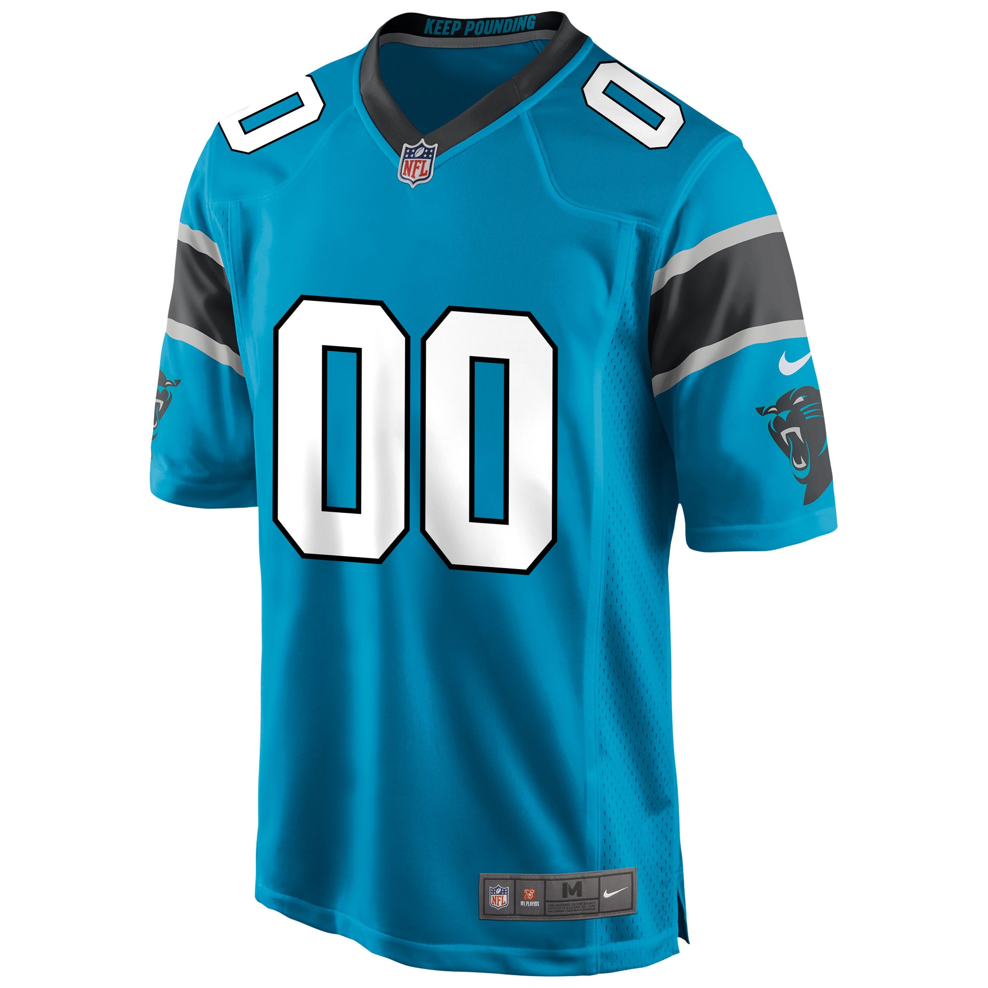 Carolina Panthers Nike Alternate Custom Game Jersey - Blue - vstockx