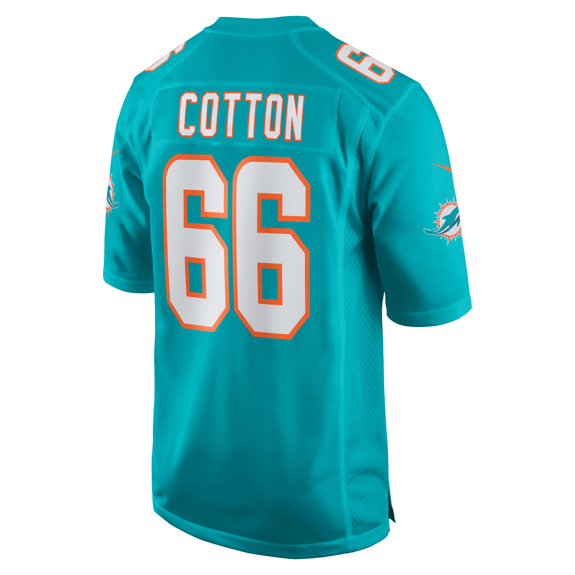Lester Cotton Sr. Miami Dolphins Nike Home Game Player Jersey - Aqua - vstockx