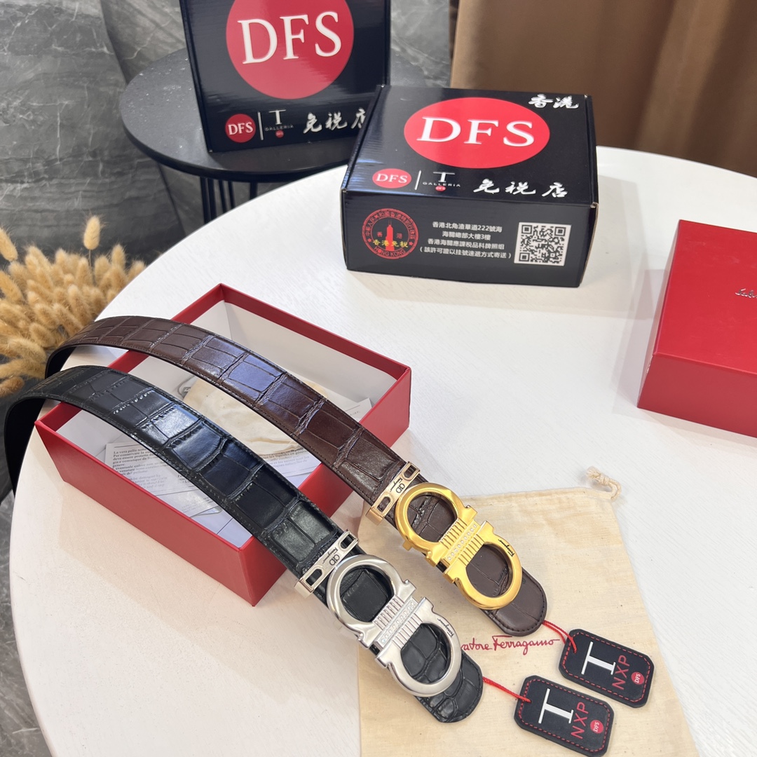 Streetwear Belt Ferragamo 320326 size:3.5cm - vstockx