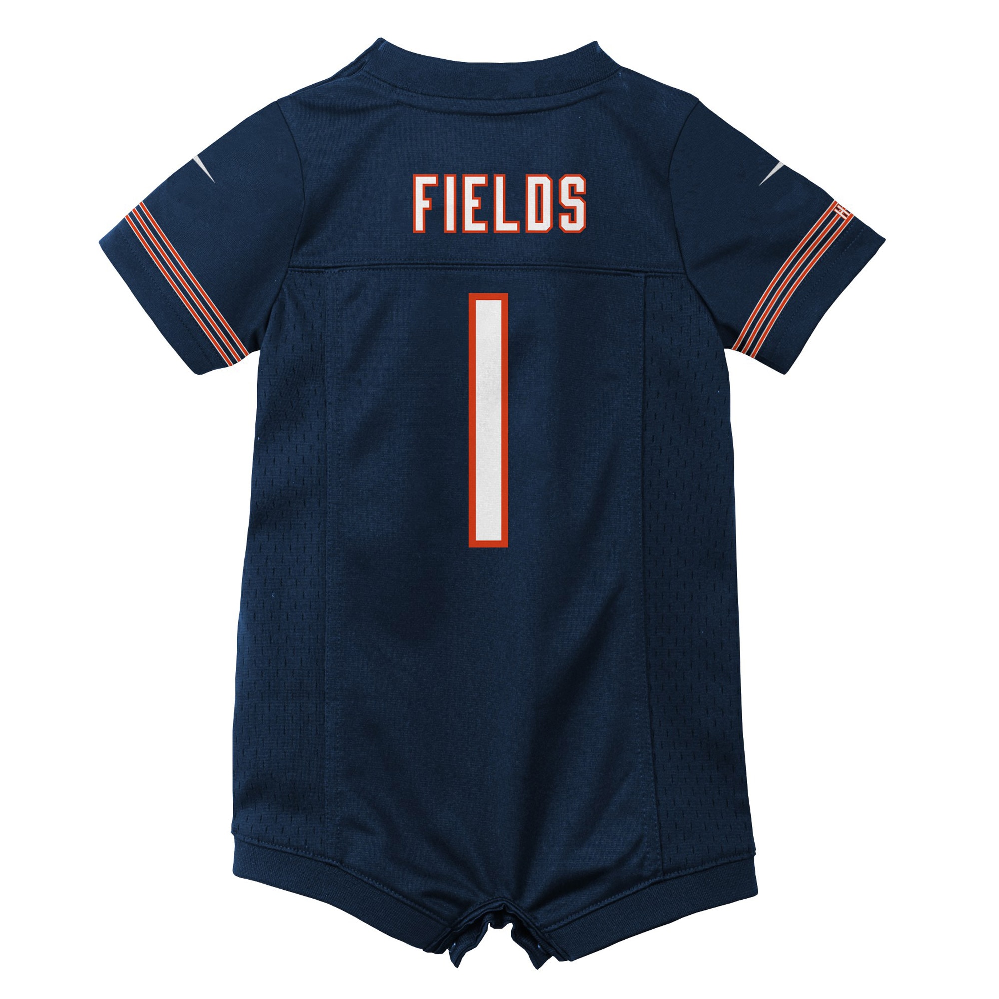 Justin Fields Chicago Bears Nike Newborn & Infant Game Romper Jersey - Navy - vstockx
