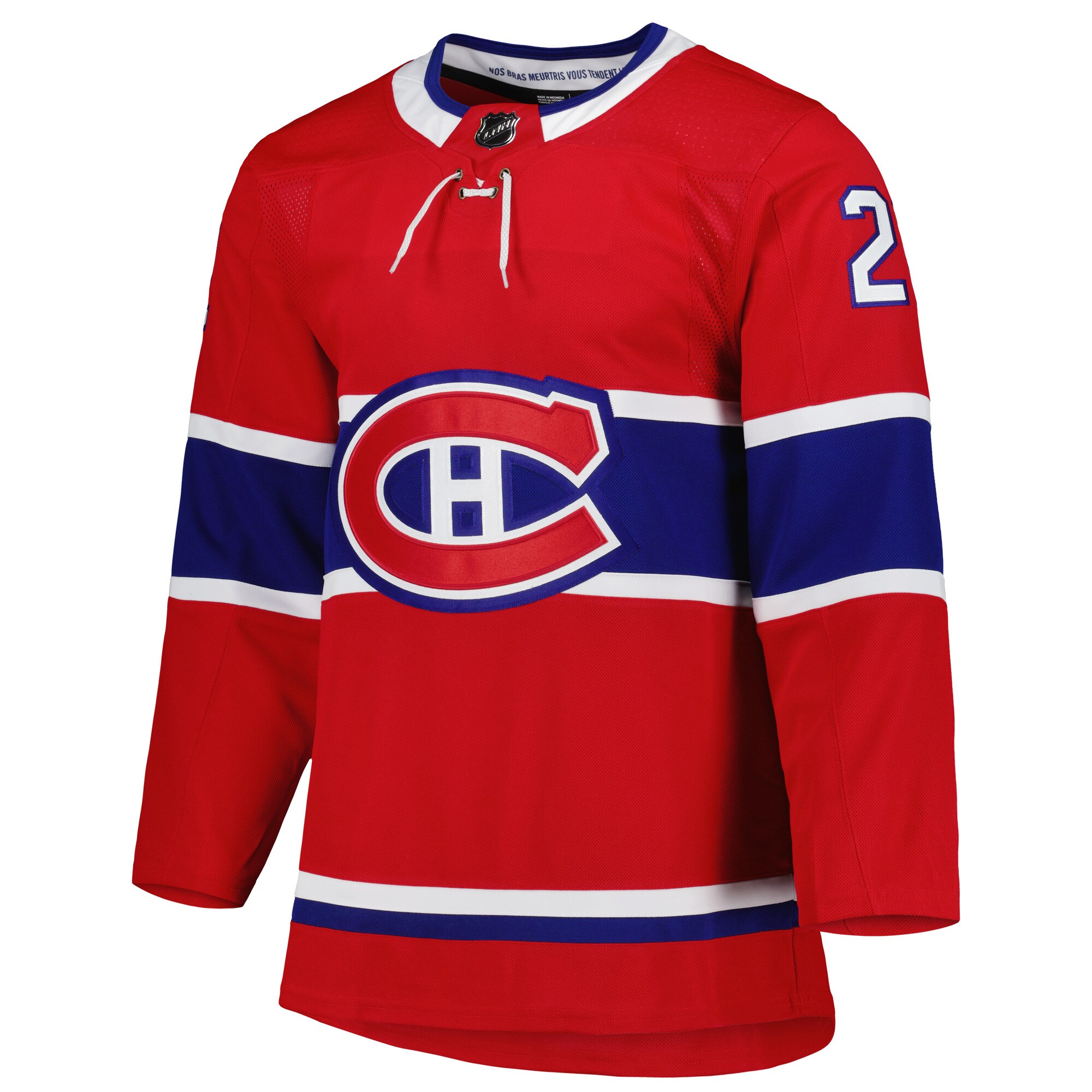 Cole Caufield Montreal Canadiens adidas Home Primegreen Authentic Pro Player Jersey - Red - vstockx
