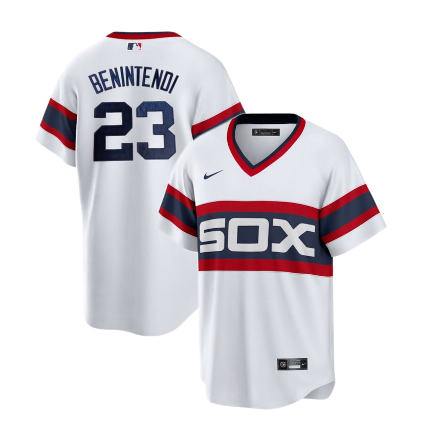 Men's Andrew Benintendi Chicago White Sox White Alternate Premium Stitch Replica Jersey - vstockx