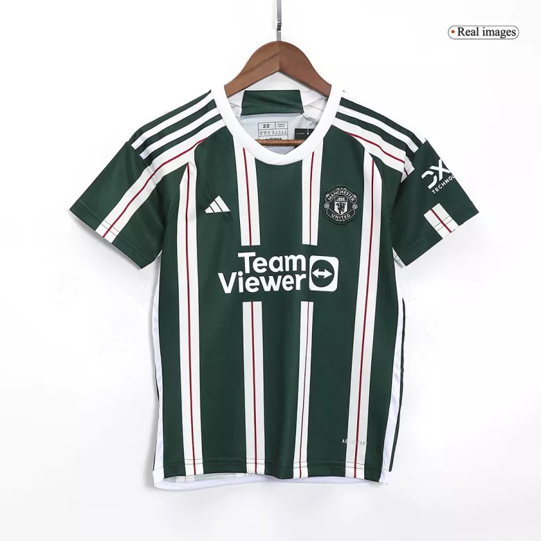 Manchester United Away Kids Jerseys Kit 2023/24 - vstockx