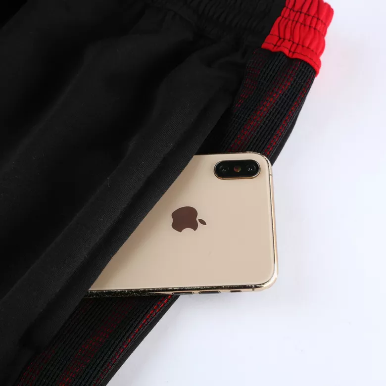 Manchester United Hoodie Jacket Tracksuit 2021/22 Black - vstockx