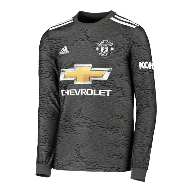Manchester United Away Long Sleeve Soccer Jersey 2020/21              �� - vstockx