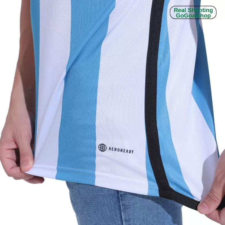 Messi #10 Argentina Home Jersey Shirt World Cup 2022 - vstockx