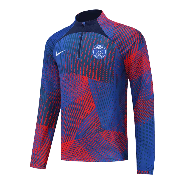 PSG 1/4 Zip Tracksuit 2022/23 Blue&Red - vstockx