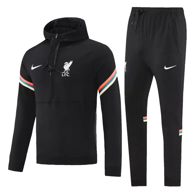 Liverpool Hoodie Tracksuit 2021/22 Black - vstockx