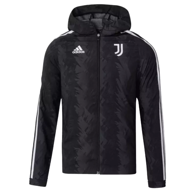 Juventus Hoodie Windbreaker Jacket 2022 - Black - vstockx
