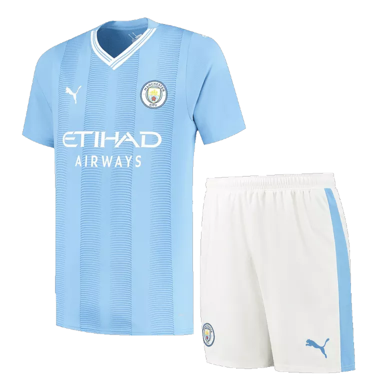 Manchester City Home Jerseys Kit 2023/24 - vstockx