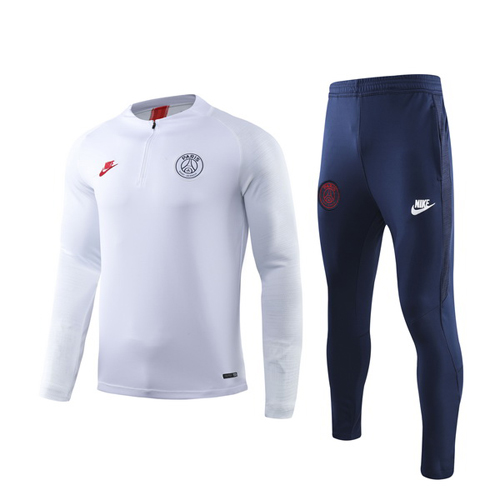 PSG 1/4 Zip Tracksuit 2019/20 White              �� - vstockx