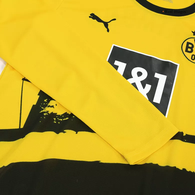 Borussia Dortmund Home Long Sleeve Soccer Jersey 2023/24 - vstockx