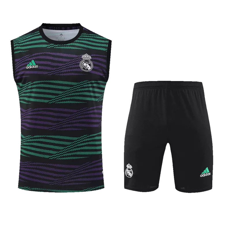 Real Madrid Jerseys Sleeveless Training Kit 2022/23 Black&Purple - vstockx