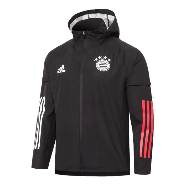 Bayern Munich Hoodie Windbreaker Jacket 2020/21 - Black - vstockx