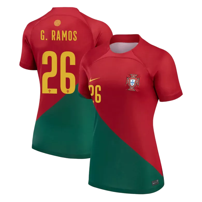G.RAMOS #26 Portugal Home Jersey 2022 Women - vstockx