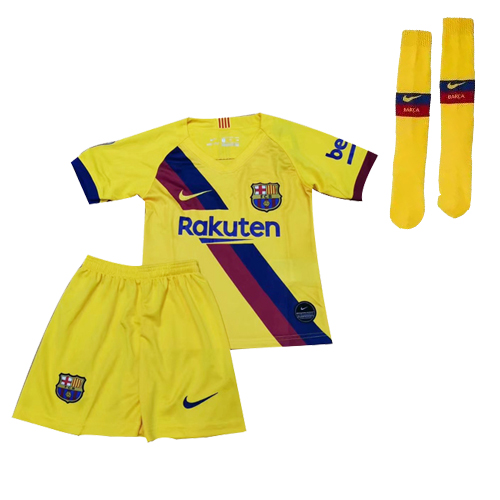 Barcelona Away Kids Soccer Jerseys Kit 2019/20 - vstockx
