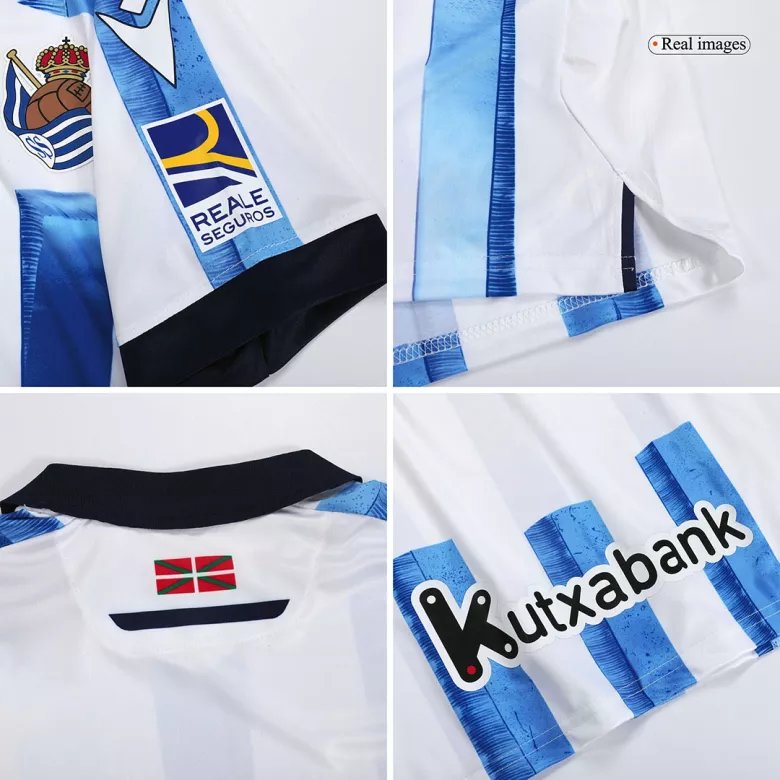 Real Sociedad Home Kids Jerseys Kit 2023/24 - vstockx