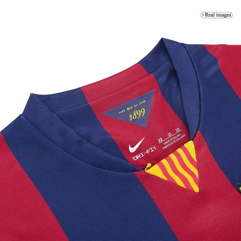 Barcelona Home Kids Soccer Jerseys Kit 2014/15 - vstockx