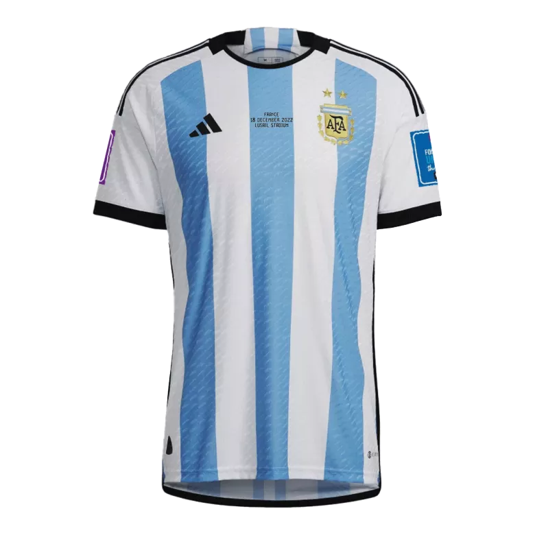 Argentina Home Authentic Jersey World Cup 2022 - Final Edition - vstockx