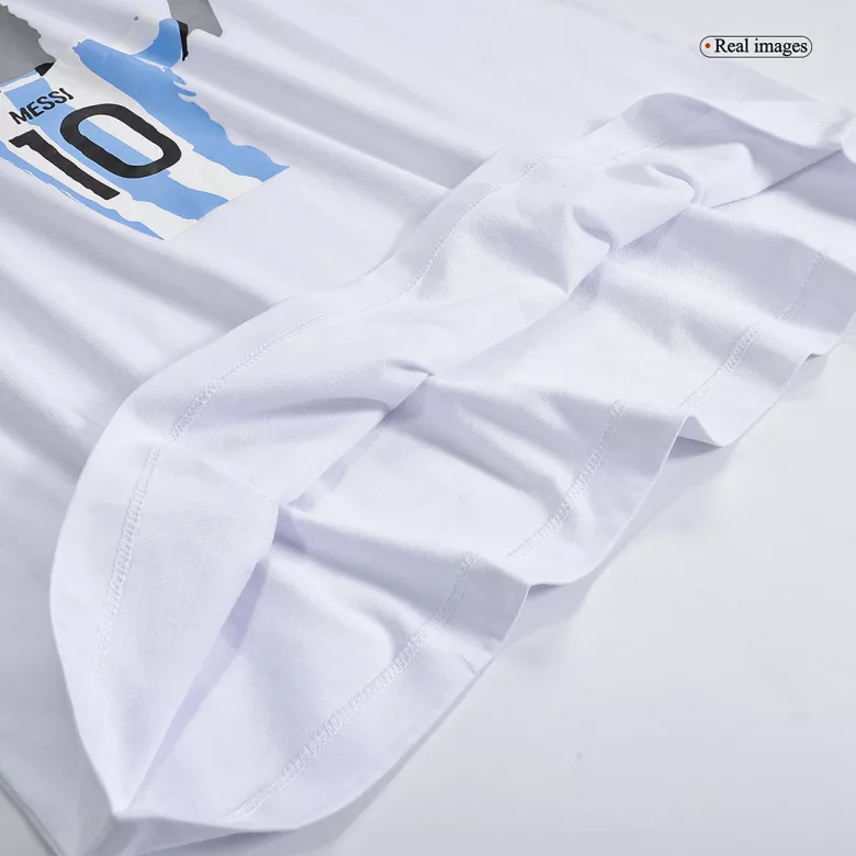 Argentina Winners Lionel Messi Celebration T-Shirt 2022-Three Stars - vstockx