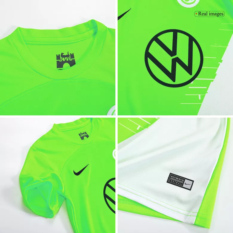 Wolfsburg Home Kids Soccer Jerseys Kit 2023/24 - vstockx