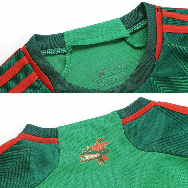 Mexico Home World Cup Kids Jerseys Kit 2022 - vstockx