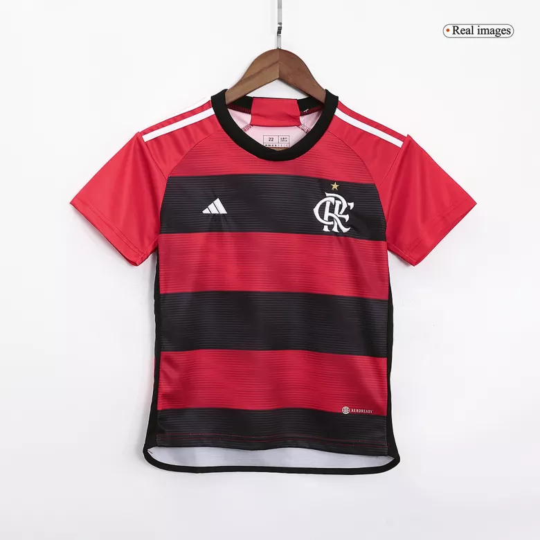 CR Flamengo Home Kids Jerseys Kit 2023/24 - vstockx