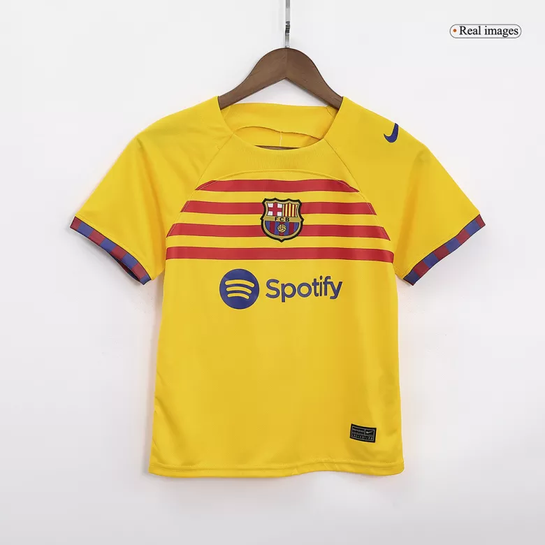 Barcelona Fourth Away Kids Jerseys Kit 2022/23 - vstockx