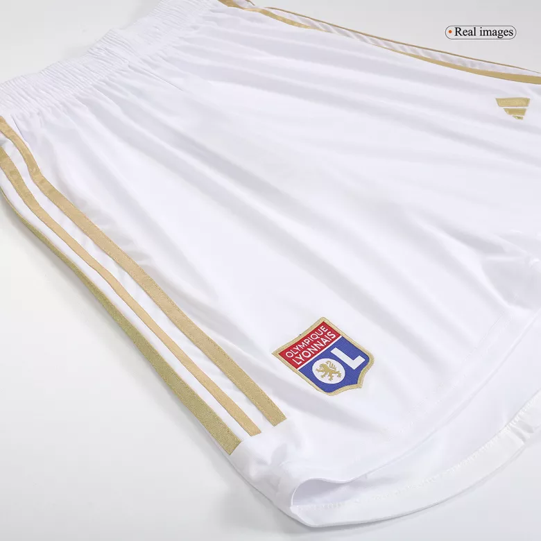 Olympique Lyonnais Home Soccer Shorts 2023/24 - vstockx