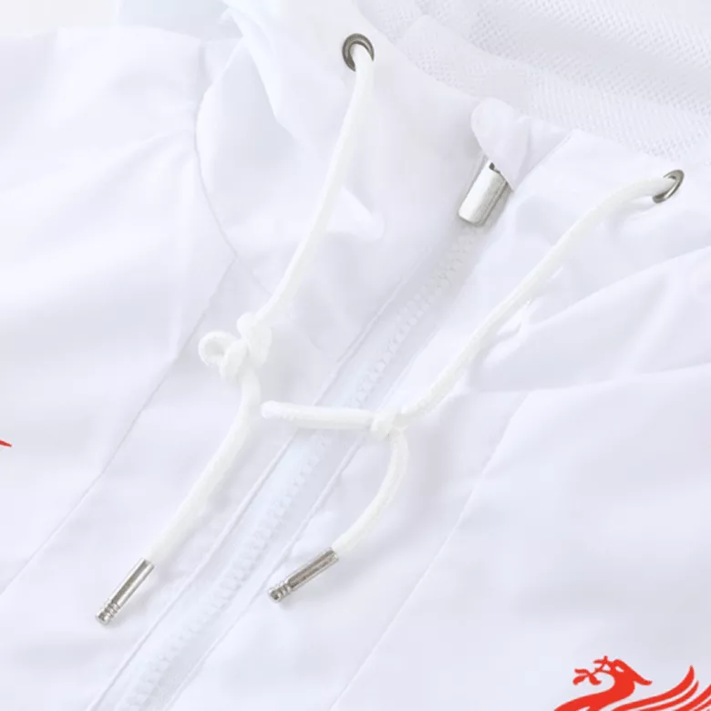 Liverpool Hoodie Windbreaker Jacket 2022/23 - White - vstockx