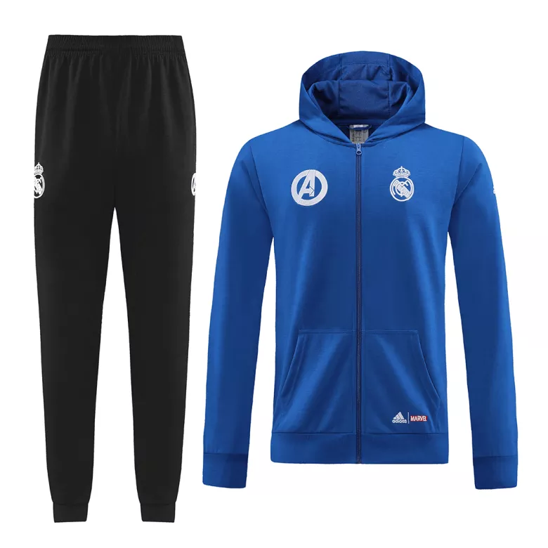 Real Madrid Hoodie Tracksuit 2022/23 Blue - vstockx