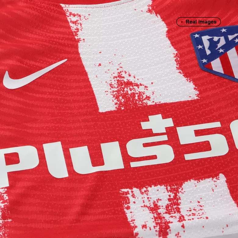 Authentic Atletico Madrid Home Long Sleeve Soccer Jersey 2021/22 - vstockx