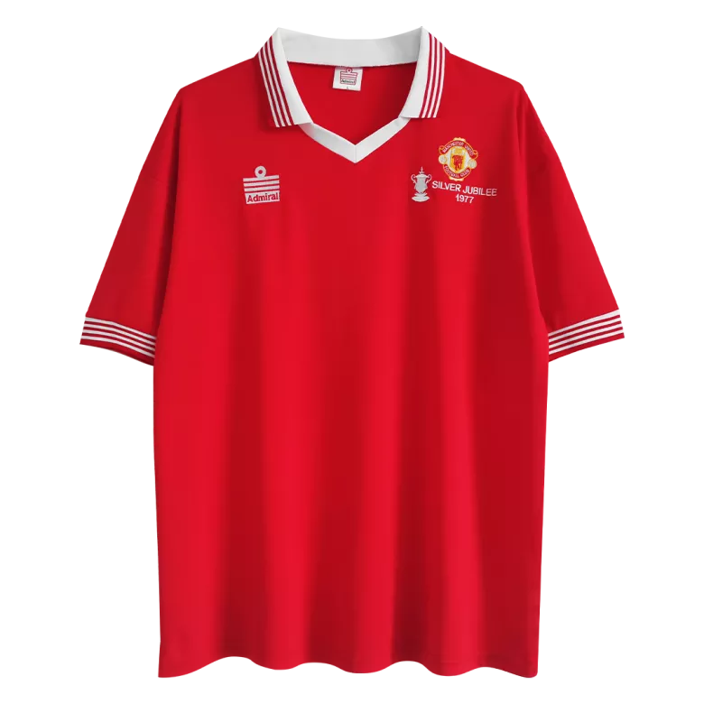 Vintage Soccer Jersey Manchester United Home 1977 - vstockx